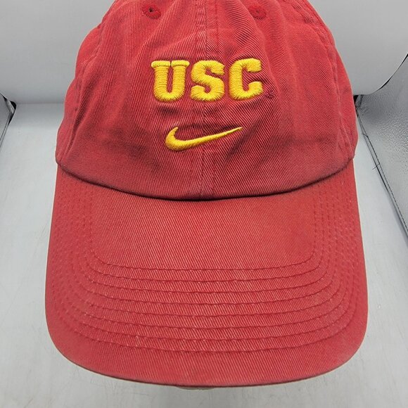Nike USC Trojans Adults Red Hat Cap Adjustable Casual Outdoors Sports OSFA - Picture 9 of 11